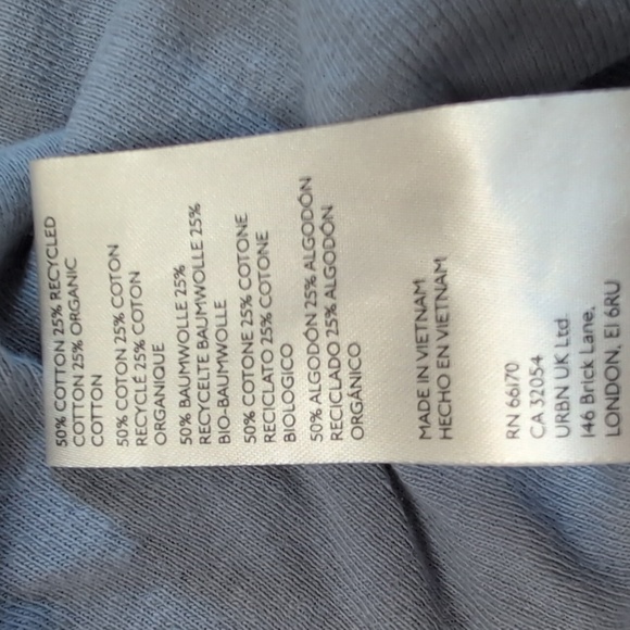 Free People We The Free Oversized Henley Blue XS - Picture 5 of 6